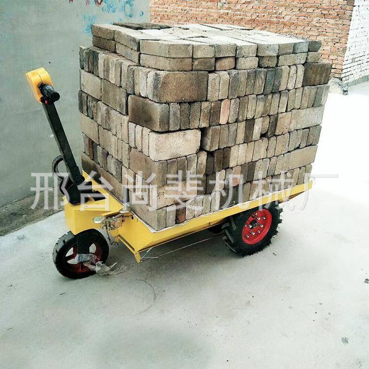 电小三开门骑兵建筑开工地上料三门手输推车倒骑驴动翻斗货物运车
