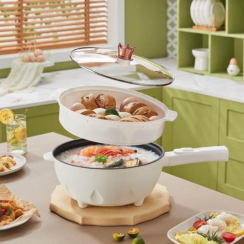 炒菜电炒式锅大一体一体多功617能电煮煮家用功率蒸煎炒电火锅