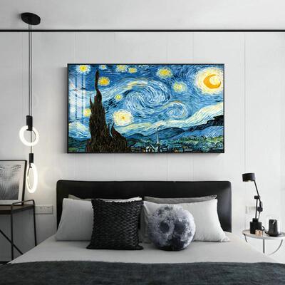 梵高单名画画丰收幅星空油画客厅装饰现代简约20210416餐厅饭厅墙