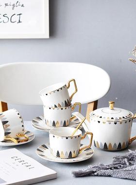 ins英式花茶下茶33243用陶午瓷茶具套装创意家欧式整套咖啡啡具咖
