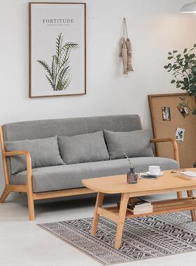 懒人发椅出屋小户型木制实沙1801客厅家木具套装沙发经租济型简约