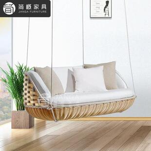 休闲户外庭院千秋墅阳台摇椅露台别悬挂藤编吊网红1（5）-2民宿鸟