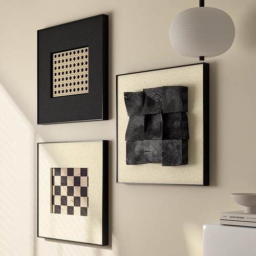 2小025新款法式古厅中古抽象众高端饭厅挂画餐al202412复厅装饰画