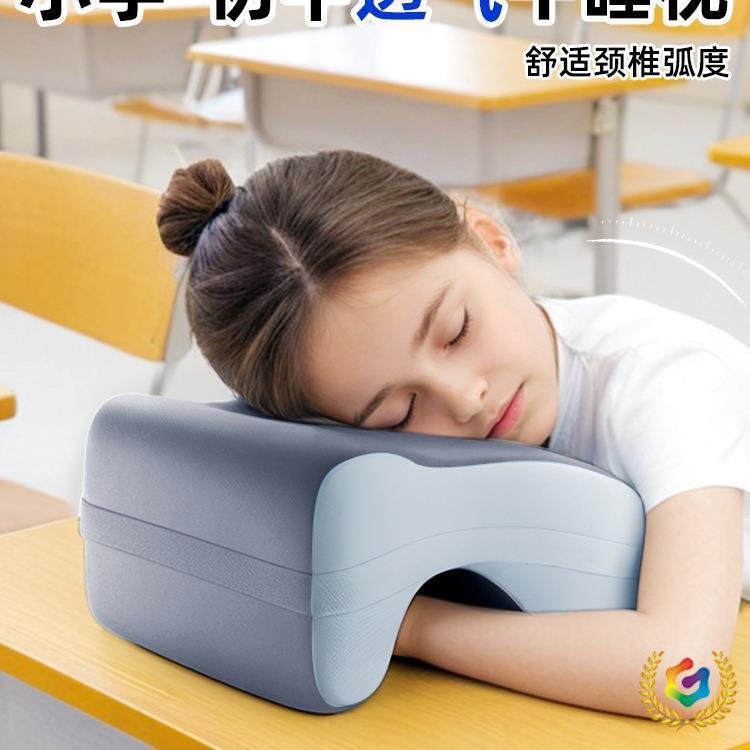 童午睡枕初桌中小学生趴睡枕儿室子午休睡觉教枕头趴F$px}^lb趴枕