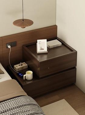 床RMJ头柜床头收纳柜轻奢高级感卧室小型储柜家小用纳柜子收物床