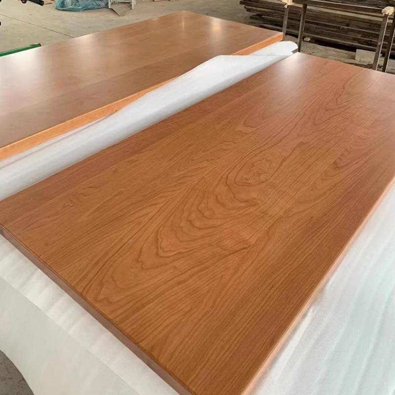 北美黑胡桃木樱面桃木桌板实原木餐桌MWB面窗板书桌板吧台板木飘