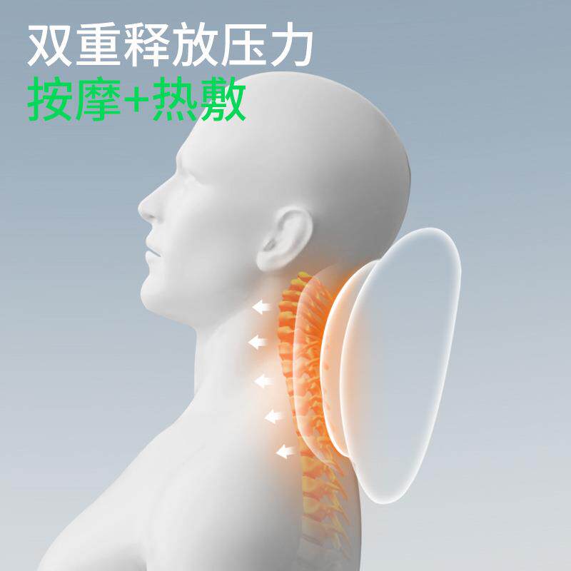 车载双层舒按摩头枕靠枕汽车用护颈座椅腰靠载垫车枕护驾腰563枕