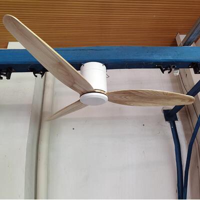 实木顶吊扇餐厅静音美风扇客厅家吸用20618式复古电风扇无灯