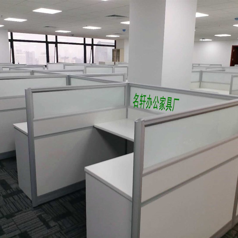 职员办公桌屏风工作位办t公桌椅组合办公室工位员工卡位转角办公