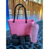 205新M6Q765R7款 国大陆时尚 塑料大号买菜2篮购物篮篮手提红野餐收