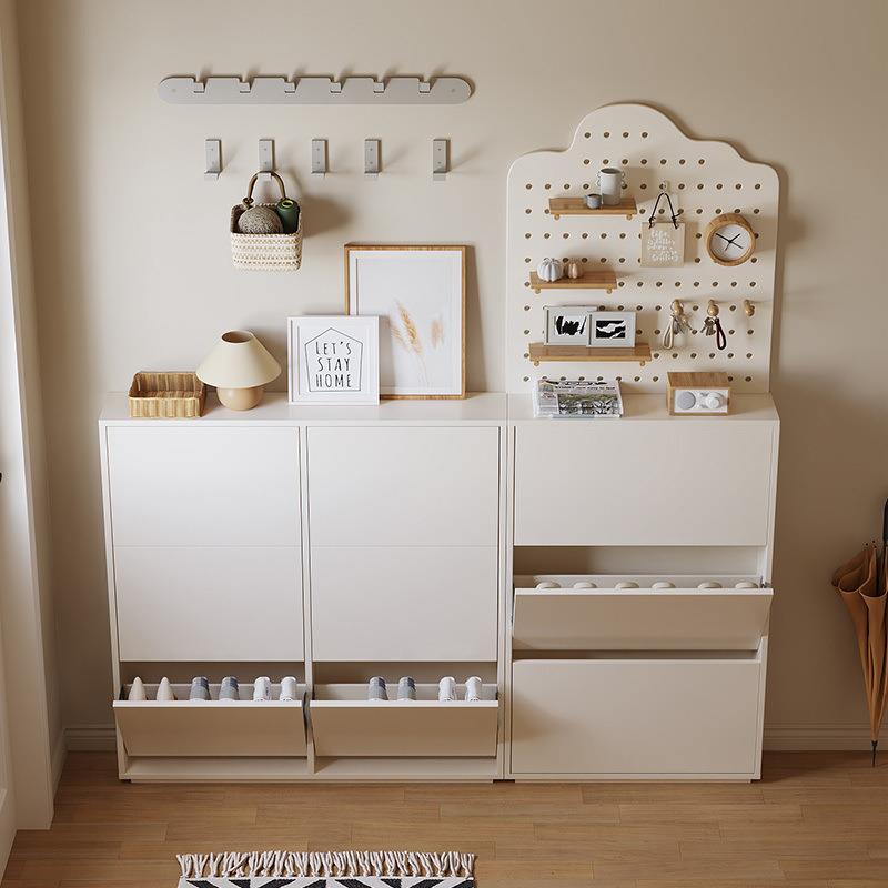 实木鞋柜洞洞板MZY入户门面厅洞置物架墙挂板靠墙超薄柜子洞架收