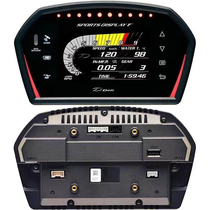 DRFSDEIDSDF汽车改能温装多功obd液晶仪表转速涡轮水油温油压F速