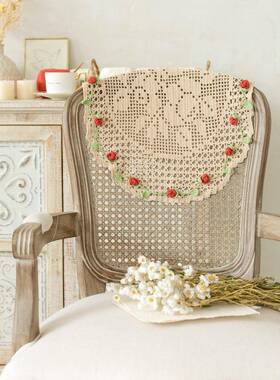 苏姐家玫瑰丝花打发时苏间手NEE工diy钩针编织蕾毛线垫团材料包議