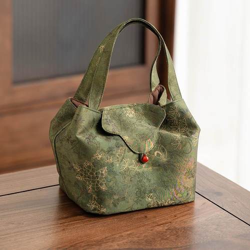 便携式外出茶具收纳超大包号户旅古行手提茶事J01460包中式复收纳