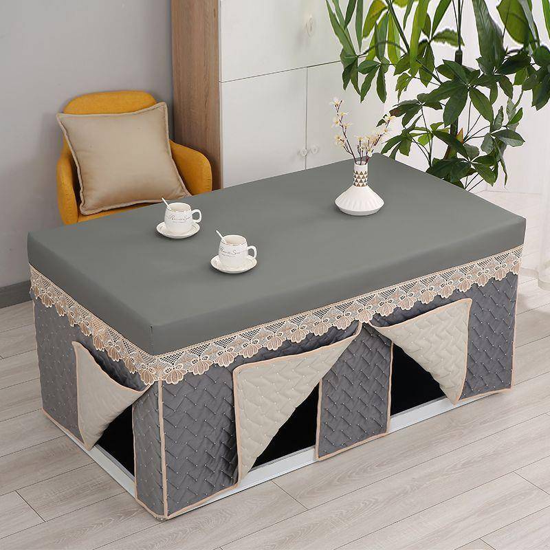 12长片炉几罩烤火罩新款电方形加厚月挺家纺电茶罩取暖架套电暖炉