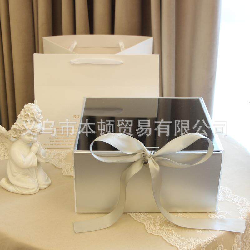 正方形高级盒感礼物透明亚克力礼品ins网红日IFE节礼物盒包装空盒