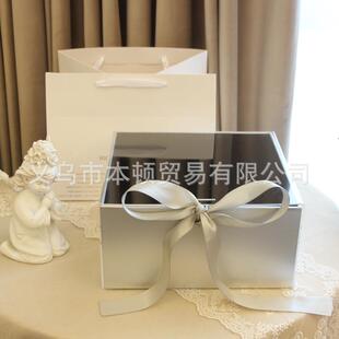 正方形高级盒感礼物透明亚克力礼品ins网红日IFE节礼物盒包装空盒