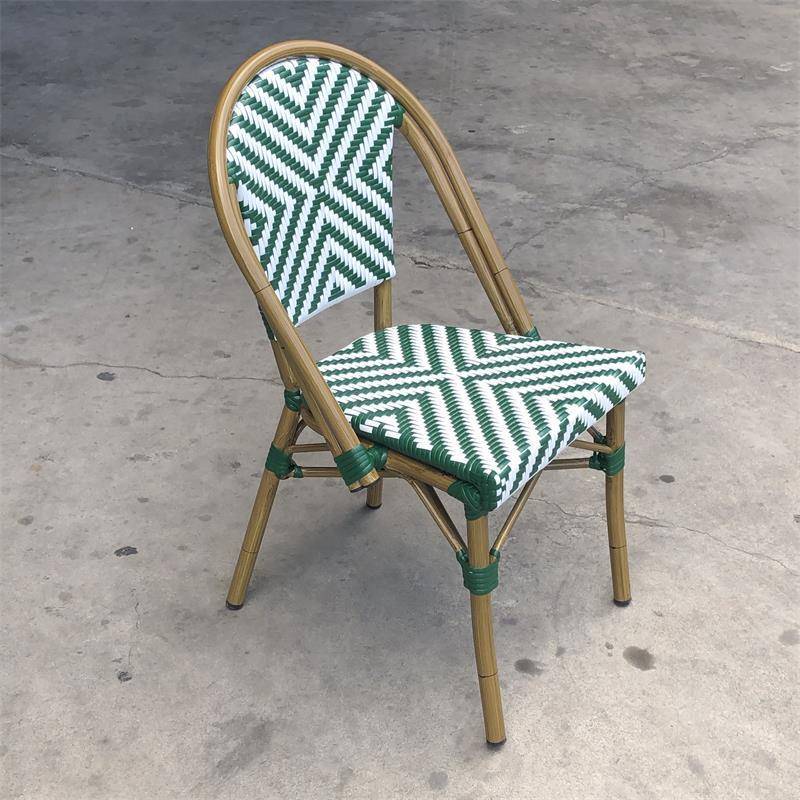 法式椅阳台靠背啡复古藤藤椅单人闲椅咖厅露休063天外摆桌椅