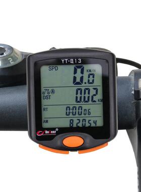O1GEER自行车码表山YT-813地车码表YT-83大屏夜光码表防B水