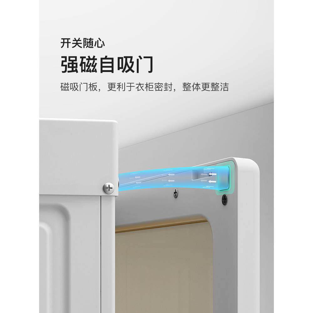 蚂蚁盒子免安装衣柜家用卧室简约可折叠柜子出租房大容量简易衣柜
