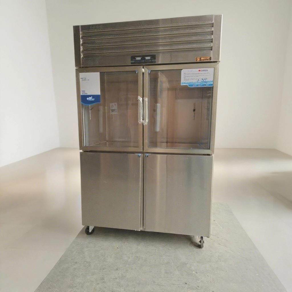 立式冰柜四六门玻璃门展示柜冷藏冷冻柜点菜柜商用立式不锈钢冰柜