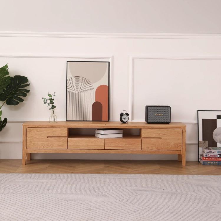 北欧风户全实木电30944视柜红木电视柜黑橡胡桃色地约柜简日式小