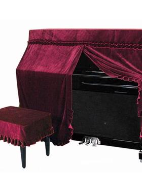 #钢琴罩加DVY厚丝全绒罩防尘罩保护罩金套盖布套全包盖通全用欧式