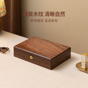实木首饰收纳盒5带放锁存金器2手0情人节礼物985饰品盒