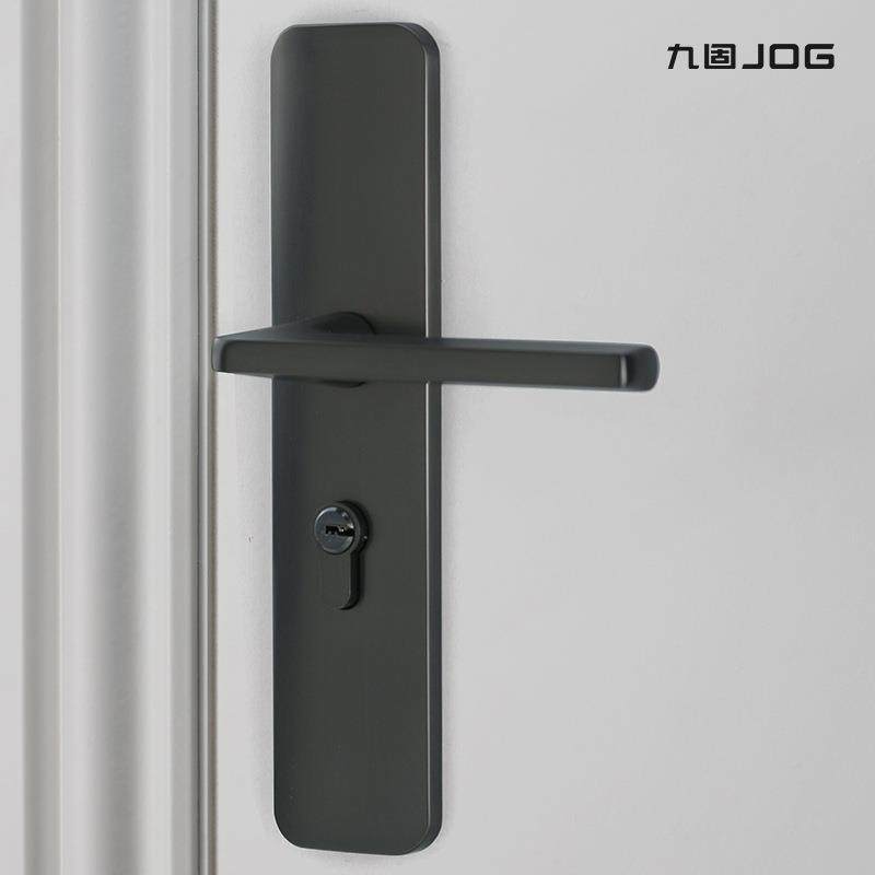 九固室内木门锁厂家一体锌合金亚体黑连房锁门出口D15-S115品质把,基础建材,机械门锁,淘宝优惠券,粉丝福利购,淘宝优惠卷