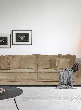 bater布达佩沙发直排转角型异异型沙发沙斯发异形意x大利磨砂布科