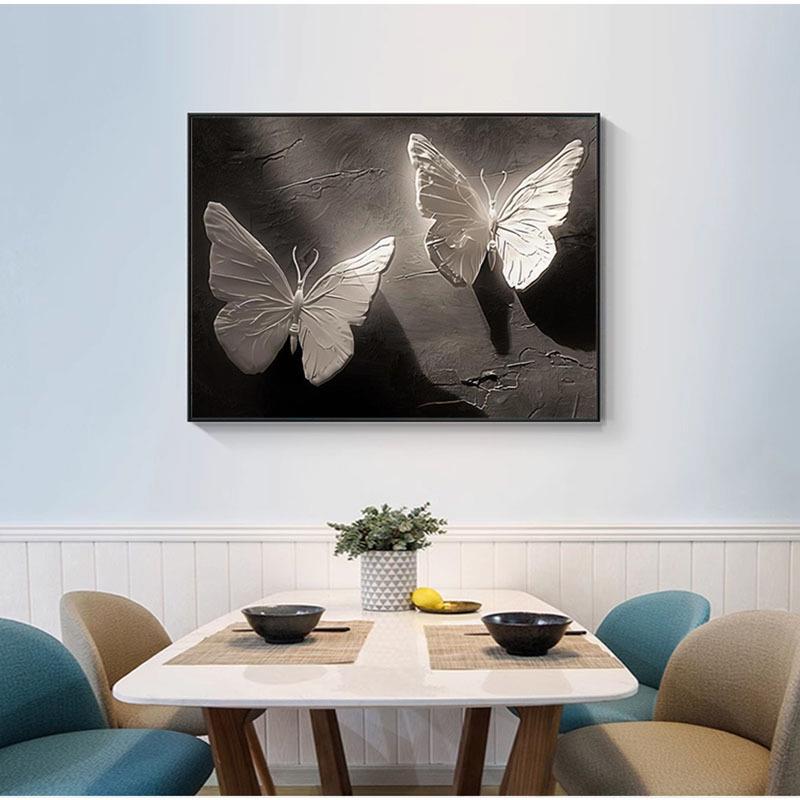 铝合金配挡电装表箱饰DBX-蝴蝶画黑白新款蝴蝶电箱盖板遮画电箱盒