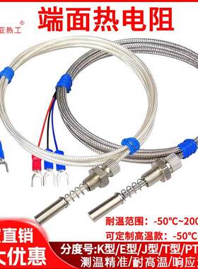 WZPMLRN-201B/WZPM2-201双支端面热电阻PT100~10015-0三线制M℃10