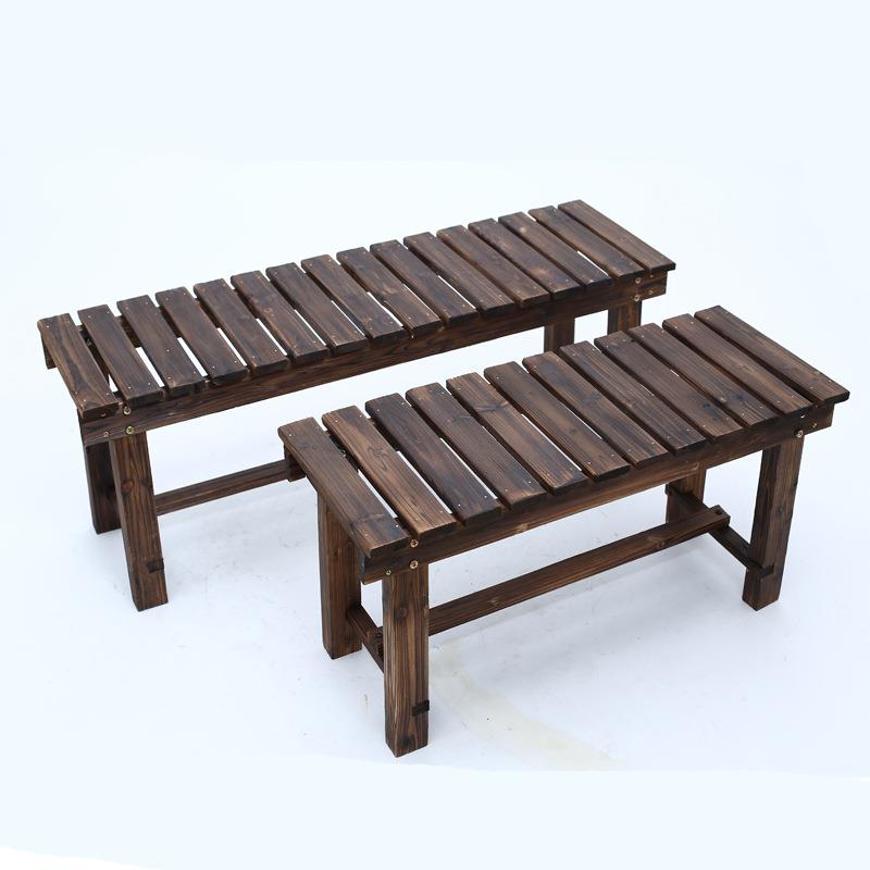 厂家生产化色户外实桌椅田5656木园碳组防腐实装木凳户外实木坐凳