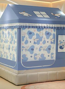 20A215新款类儿童遮光帘坐床式蚊帐家三开门防摔1.5m/.用8MBI米床