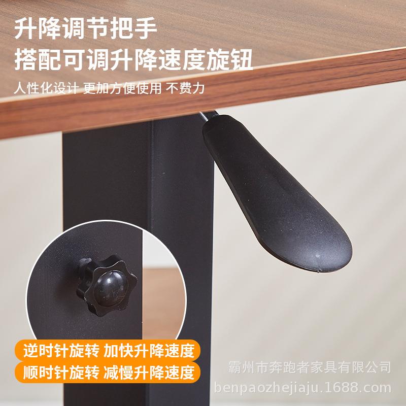 降桌气压站着办升降书桌公卧室家用可移款动电脑桌办公调单人床边