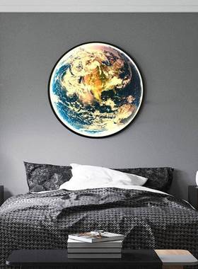 球壁灯卧画室床头灯现代轻月奢壁客艺厅背景墙装饰灯北欧术96465