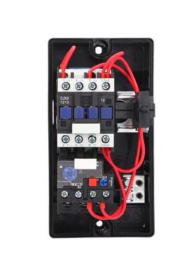 灯磁力启动器带运行指示QCX2(TZRLE1)380V75W-7线.5KW0塑料接盒