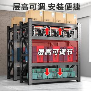 仓储货架多置层20251118物架型仓库货物架快递超用市家储重物架收