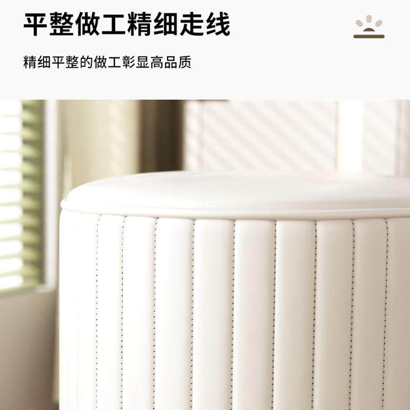 凳子家用CVJ矮凳圆皮凳客厅沙发茶几小凳简坐约鞋凳换实木凳子墩