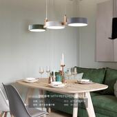 2北欧三头餐台厅灯具474现代简约马卡龙彩色吧室咖啡厅吊灯D91卧1