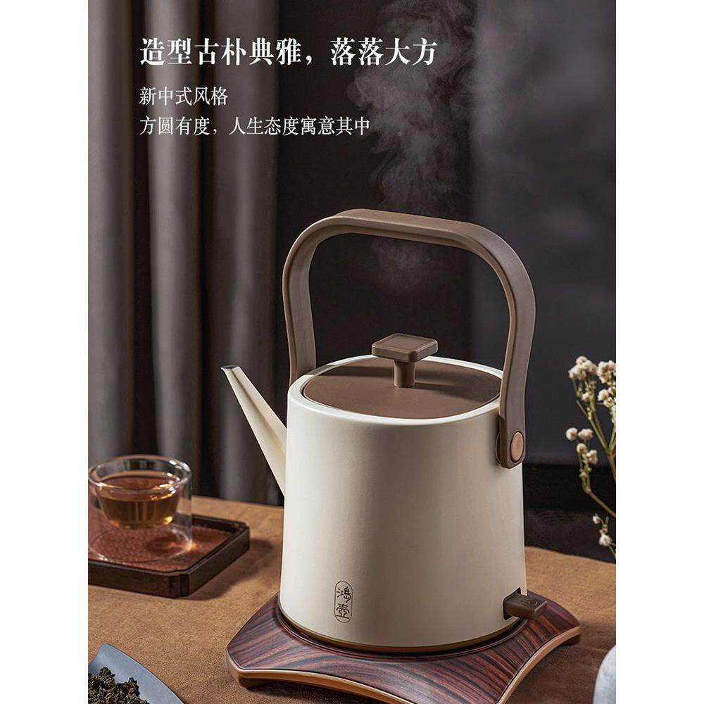 不锈钢712防干烧000W快速电1热水壶水提梁壶民宿酒档店高电热壶