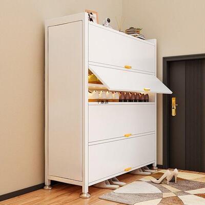 铁皮鞋柜鞋容防尘加厚LMI碳钢架灰储物柜巨厚家用门口玄关大量多