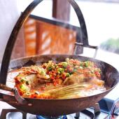 传老式 见描述吊锅架特色统餐具无地锅鸡火锅吊锅鱼涂层生铁炖锅干