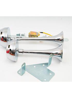 厂喇家双管气叭铝金合继电器2无4V电84609喇叭需气源电控气喇叭