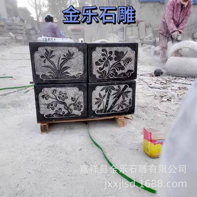 祥115云石柱基方石柱装家用石墩厂家直供园林形饰摆件