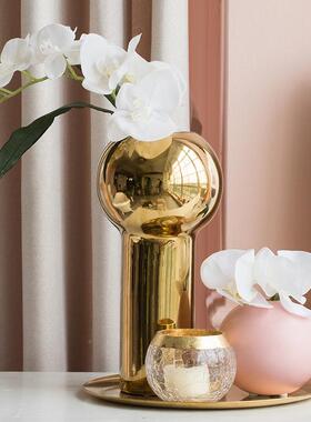 isNSuWzC大肚花瓶陶瓷is欧瓶摆花件客厅插花干花陶瓷装饰n品北创