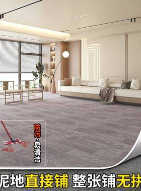3宽米多尺寸XKD耐磨防阻燃家用水泥滑地直接大铺地板革防水抗污地