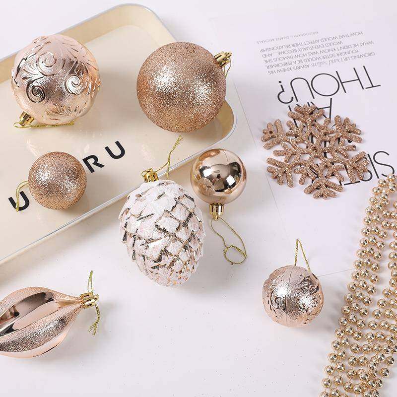 新品圣诞树装饰品圣诞塑料松圣诞挂球红件玫鎏金色饰品952挂饰果,节庆用品/礼品,圣诞装饰品,淘宝优惠券,粉丝福利购,淘宝优惠卷