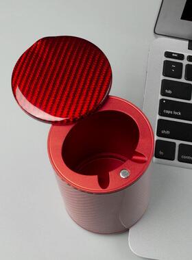 碳纤车维多铝合金载家29617居用途烟灰车缸亮光真碳纤维烟灰缸用