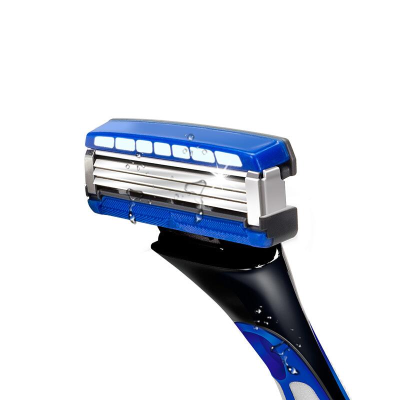 舒适男须士剃刮刮手动胡刀807老式刀水次元3层刀胡片刀架刀头